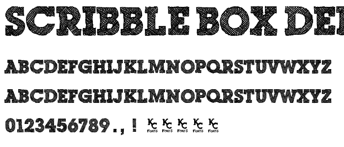 Scribble Box DEMO font